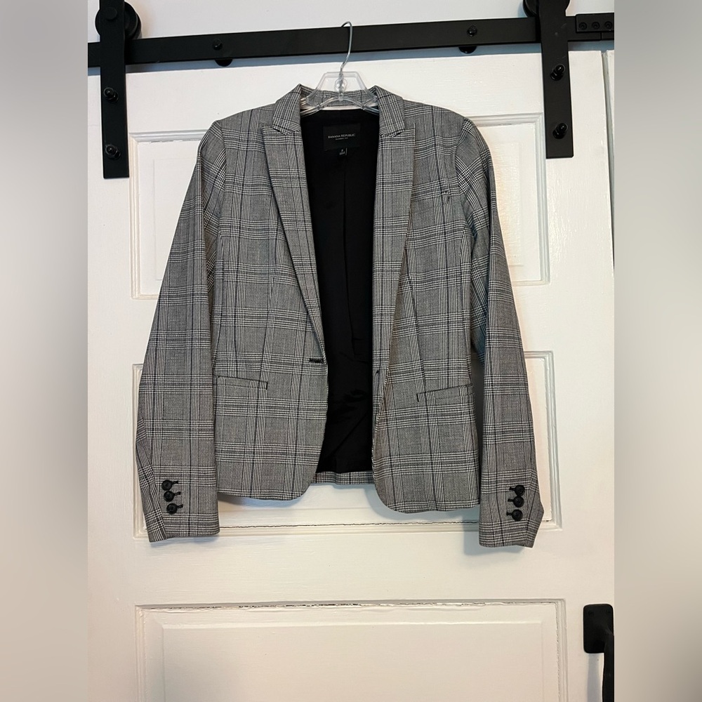 Banana Republic Plaid Blazer